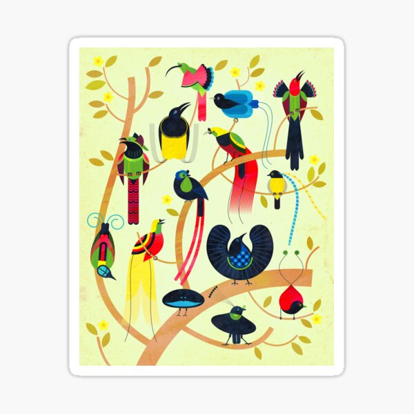 Item preview, Pájaros del paraiso designed and sold by Scott Partridge.