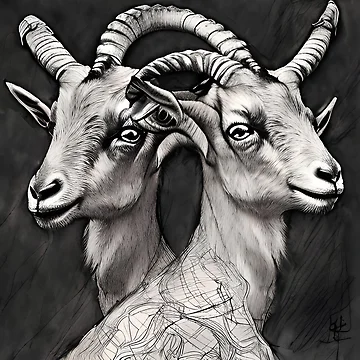 Artwork thumbnail, TWO HEADED GOAT by NAOMIS-HEXES