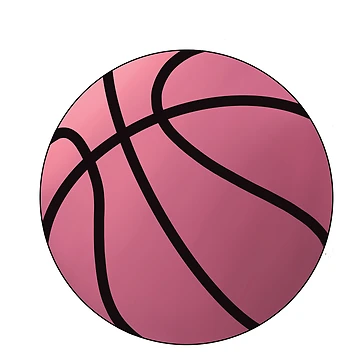 Artwork thumbnail, Basketball - pink by Wounyz