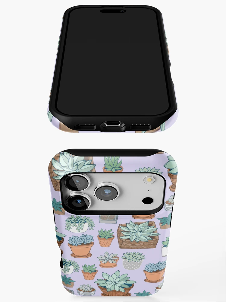 Aperçu 3 sur 4. Coque iPhone avec l'œuvre Amour succulent créée et vendue par Kristin Juchs.