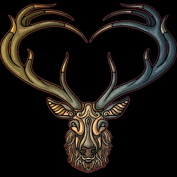 Artwork thumbnail, deer by atelier-vladi