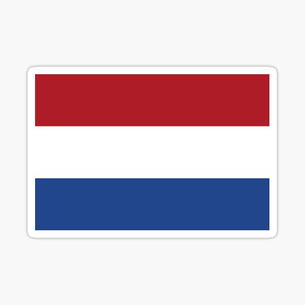 Aperçu de l'œuvre Pays-Bas | Drapeau de la Hollande créée et vendue par flagstickers.