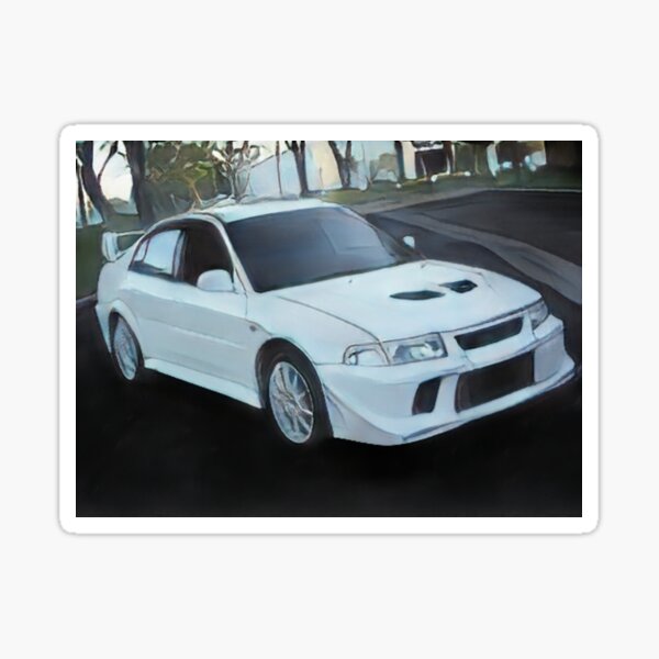 Artikelvorschau, Mitsubishi Lancer EVO 6 - Cartoon-Design entworfen und verkauft von Trevor1984.