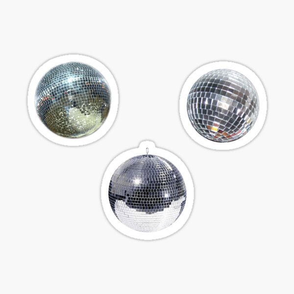 Aperçu de l'œuvre Pack d'autocollants boule à facettes créée et vendue par Aestheticloft.