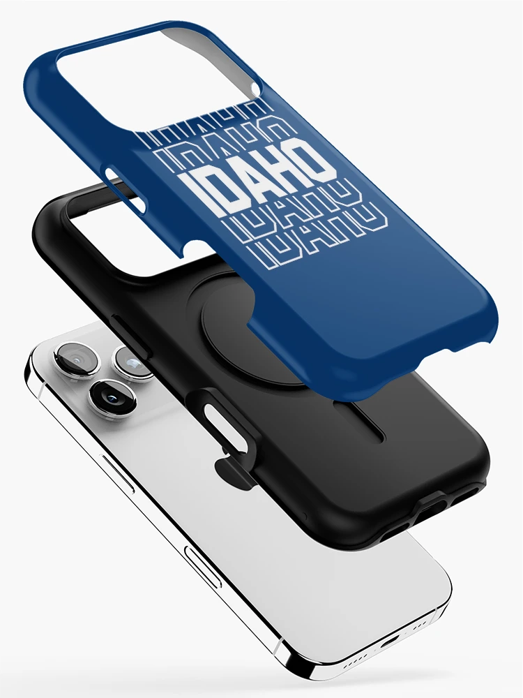 Thumbnail 2 of 4, iPhone Case, Idaho State Repeated Text designed and sold by sweetbelle.