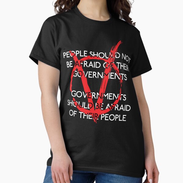 Artikelvorschau, V wie Vendetta: Power to the People entworfen und verkauft von Technohippy Tees.