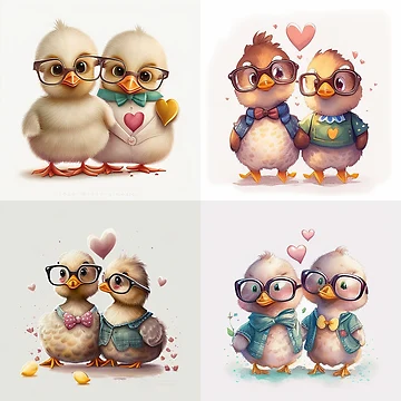 Artwork thumbnail, Jemima Puddle Duck Valentine by StephenJSmith