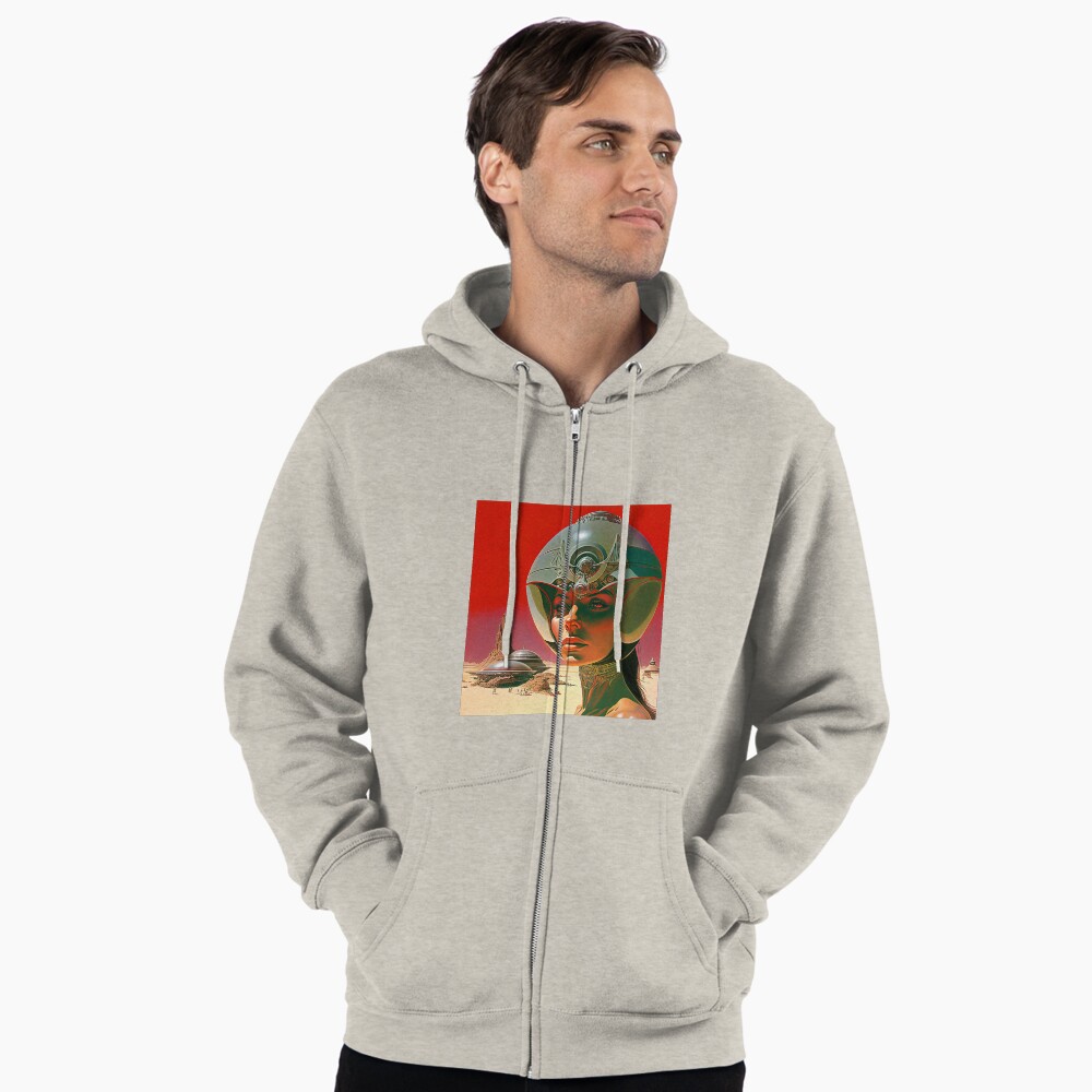 Aperçu de l'œuvre Veste zippée à capuche créée et vendue par Saudade--.