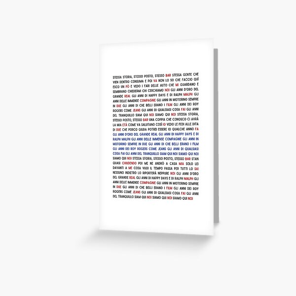 Item preview, Max Pezzali & 883 Song Lyrics: 'Gli Anni' Nostalgia designed and sold by EM DESIGN STUDIO.
