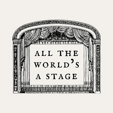 Imagen de la obra Cita de Shakespeare - Todo el mundo es un escenario - Como gustéis de violet-hope