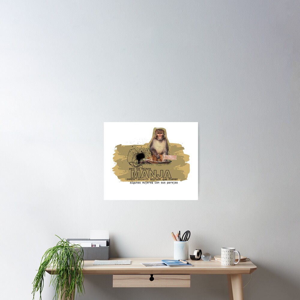 Vista previa del artículo con la obra «Póster», diseñado y vendido por TheCollageWorld.