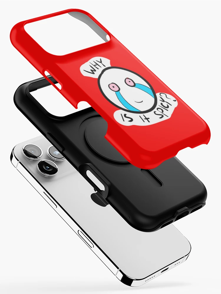 Thumbnail 2 of 4, iPhone Case, Why is it spicy? designed and sold by TheLooneyChick.