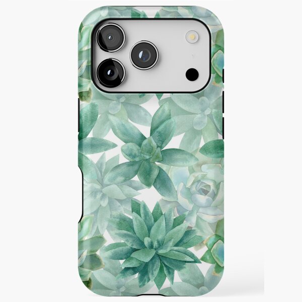 Aperçu de l'œuvre Succulentes | 12 coques iPhone Pro | iPhone créée et vendue par JL Studio - Cozy Arts.