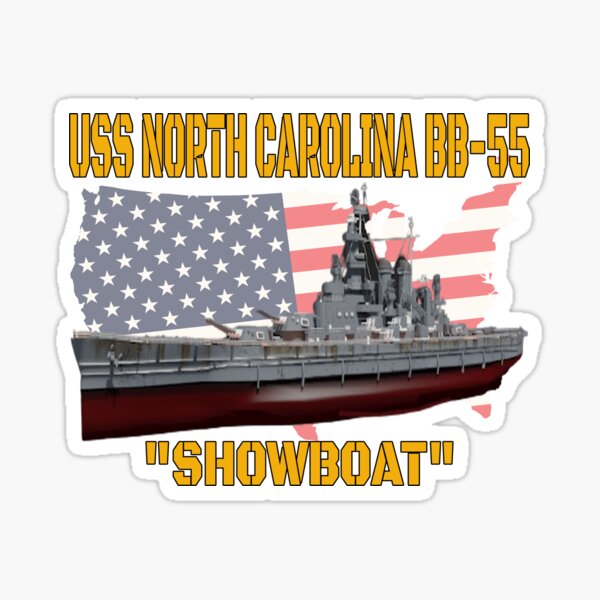 Artikelvorschau, Amerikanisches Kriegsschiff USS North Carolina BB-55 aus dem 2. Weltkrieg, Veteranen entworfen und verkauft von ArtStudioKY.