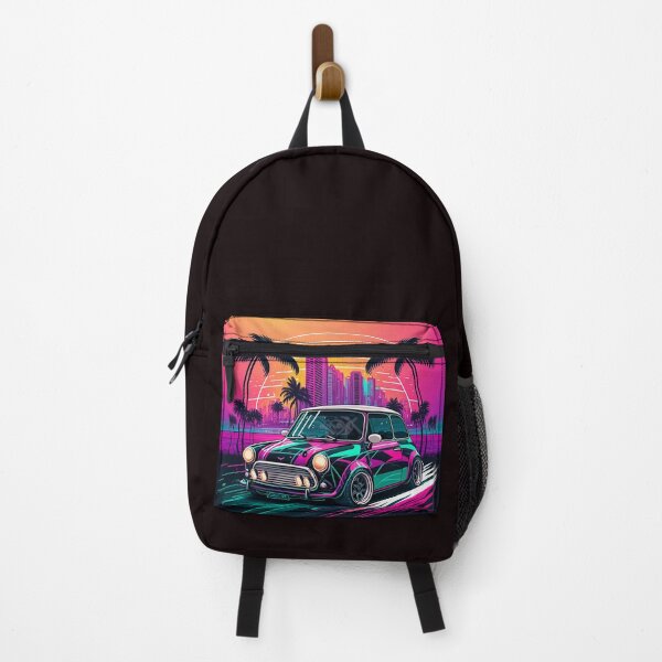 Item preview, Mini Cooper Miami Synthwave designed and sold by Madbuby.