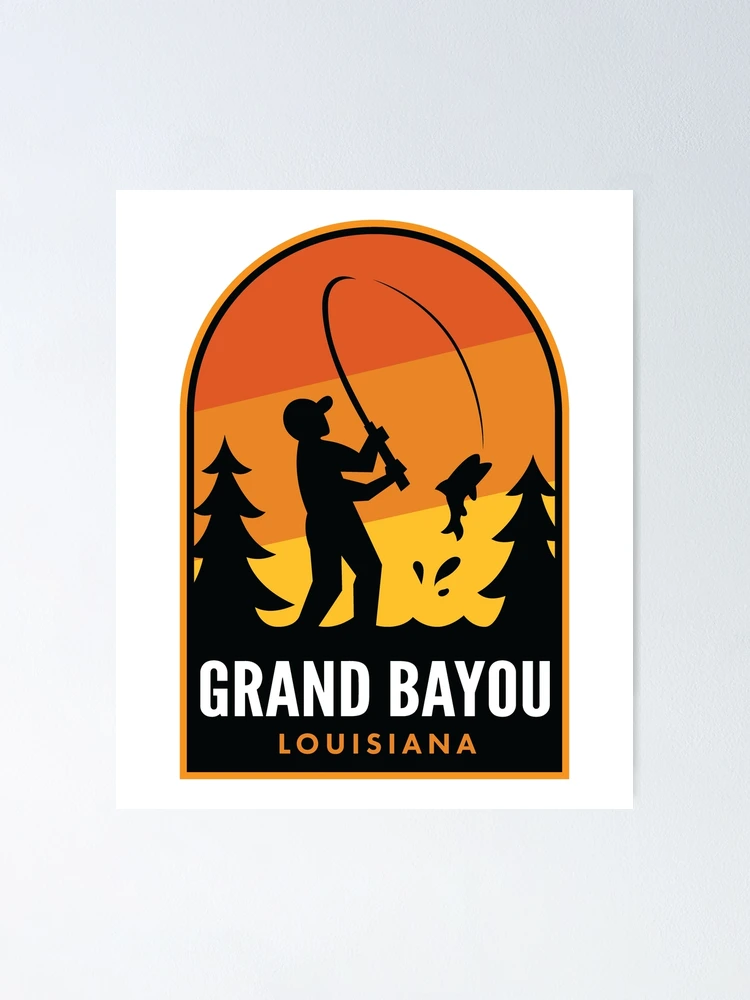 Thumbnail 1 of 3, Poster, Grand Bayou Louisiana Fishing designed and sold by HalpinDesign.