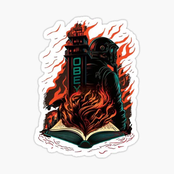 Item preview, Fahrenheit 451, 1984, ray bradbury, fahrenheit, 451, françois truffaut, vintage, fuego, françois truffaut, cita, citas de fahrenheit 451, cita de ray bradbury, citas de ray bradbury, libros de ray bradbury designed and sold by Atlantee.