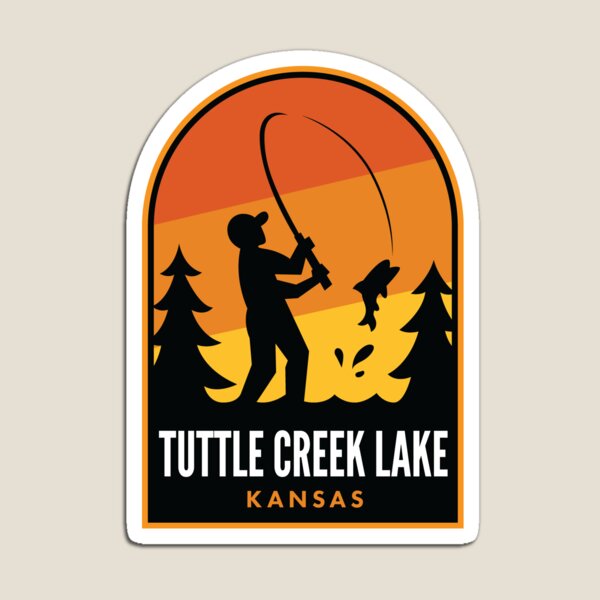Aperçu de l'œuvre Tuttle Creek Lake Kansas Fishing créée et vendue par HalpinDesign.
