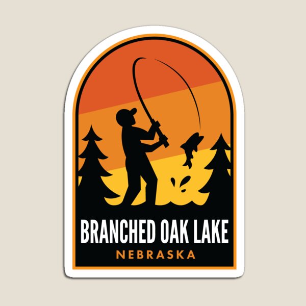 Aperçu de l'œuvre Branched Oak Lake Nebraska Fishing créée et vendue par HalpinDesign.