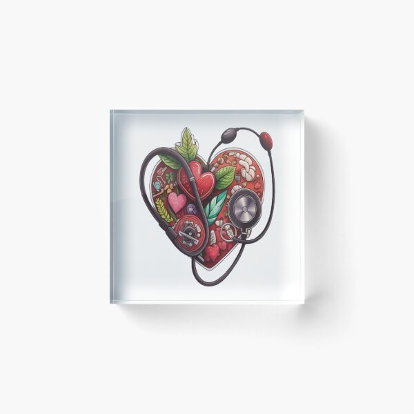 Item preview, Niñas Mujeres Enfermeras Corazones de San Valentín Estetoscopio designed and sold by laurateamart.