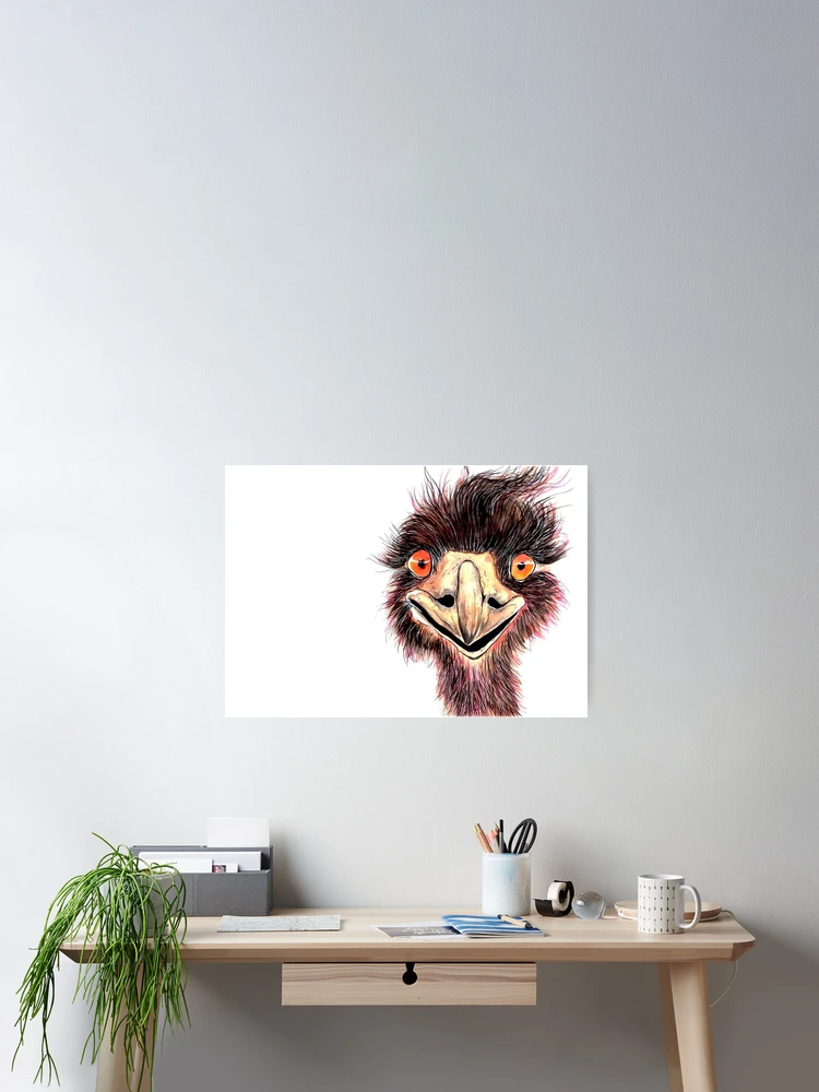Thumbnail 2 of 3, Poster, Emu 3 designed and sold by Linda Hammond.