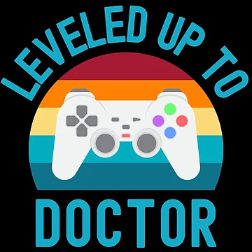 Imagen de la obra Leveled Up To Doctor - Regalo de doctorado, regalo de título, regalo de título de doctorado, defensa de tesis, defensa de disertación, graduación, finished de jadedscientist