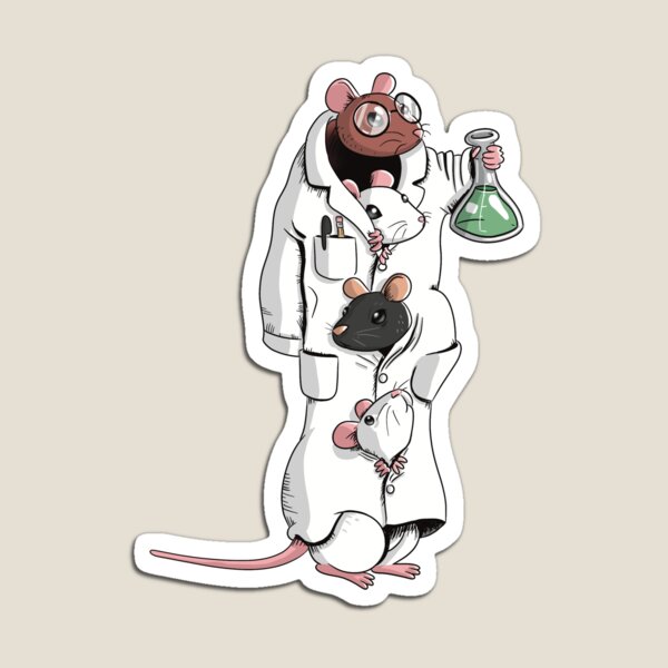 Aperçu de l'œuvre Professeur Whiskers, PhD créée et vendue par Science Lab Designs.