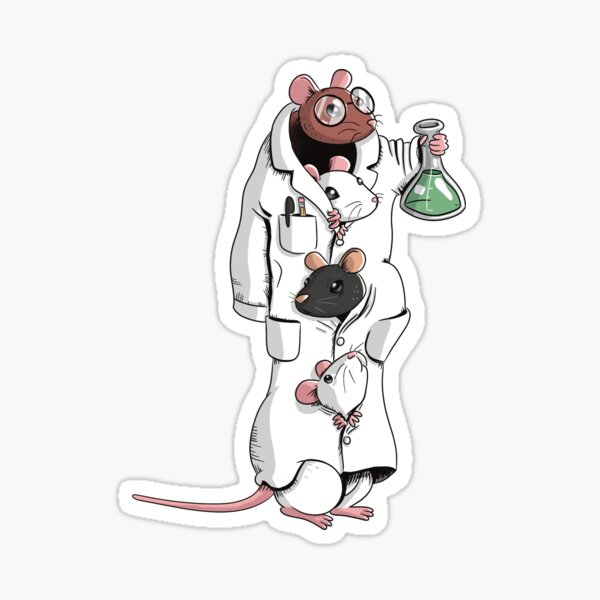 Aperçu de l'œuvre Professeur Whiskers, PhD créée et vendue par Science Lab Designs.