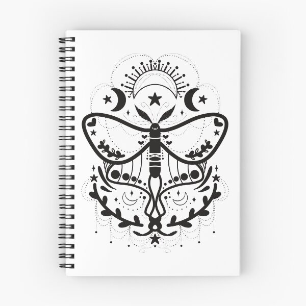 Item preview, Luna Moth Ornamental Decorative Symmetrical Line Art designed and sold by TheBunnoBandit.