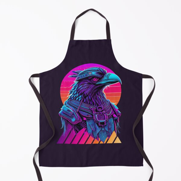 Item preview, Viking Odin Raven Vaporwave Art Print designed and sold by Joyfulimaginery.