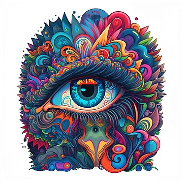 Artwork thumbnail, Psychedelic Visions - Abstract, Digital by Tstdesign