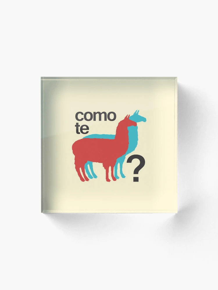 Imagen 1 de 5, Bloque acrílico con la obra ¿Cómo te llamas?, diseñada y vendida por squidyes.
