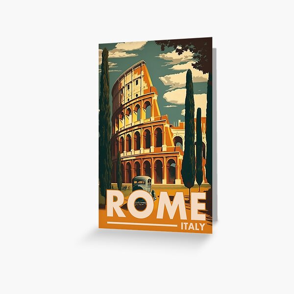 Item preview, Coliseo retro del cartel del viaje del vintage de Roma Italia designed and sold by artra-shop.