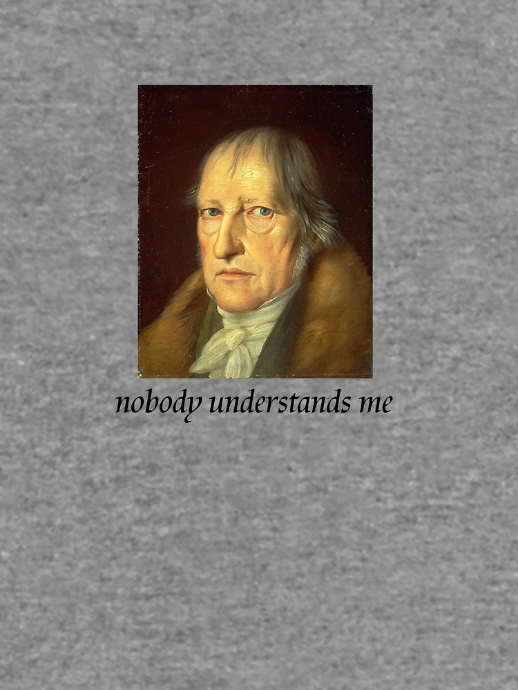 Aperçu 6 sur 6. Sweatshirt léger avec l'œuvre personne ne comprend Hegel créée et vendue par MozzarellaTees.