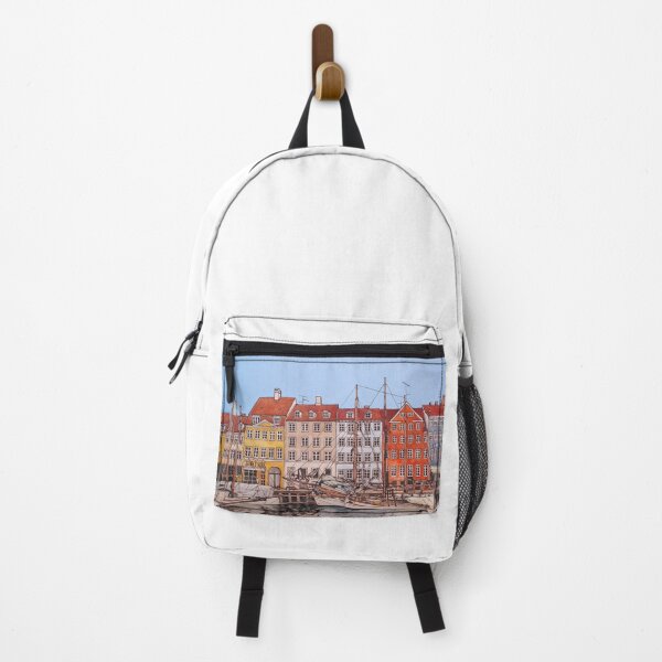 Item preview, Nyhavn Copenhagen Denmark acrylic Art Horisontal designed and sold by Slieptsovaart.