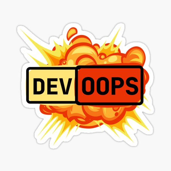 Item preview, Pegatina DevOps designed and sold by codepuns.