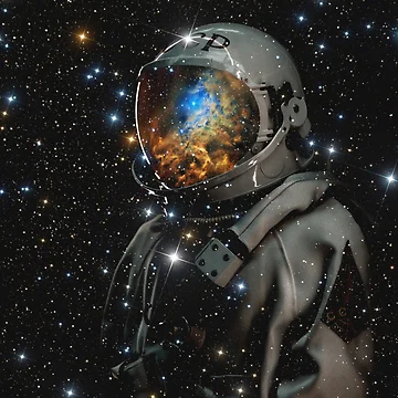 Artwork thumbnail, Interstellar Astronaut by DreamCollagee