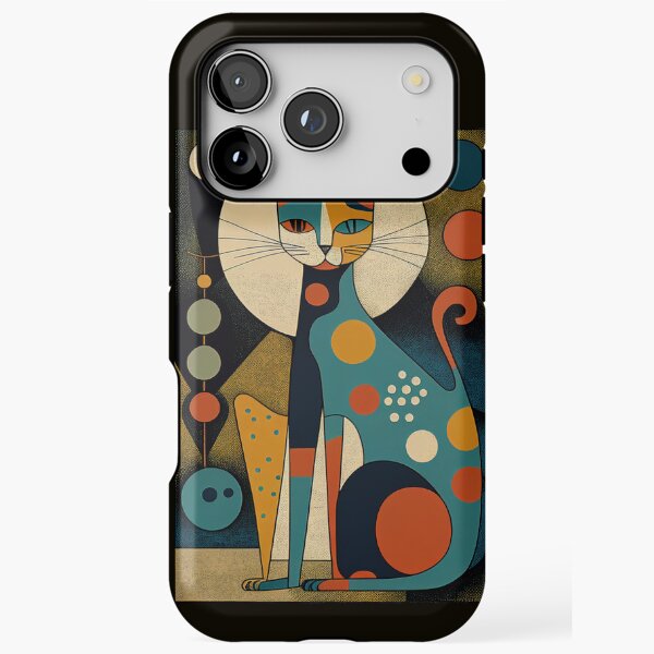 Item preview, Mid Century Cat 8 Arte abstracto Impresión Pintura Decoración de la pared designed and sold by winterkitty88.