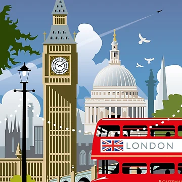Artwork thumbnail, London Day by Wisdom Art Prints