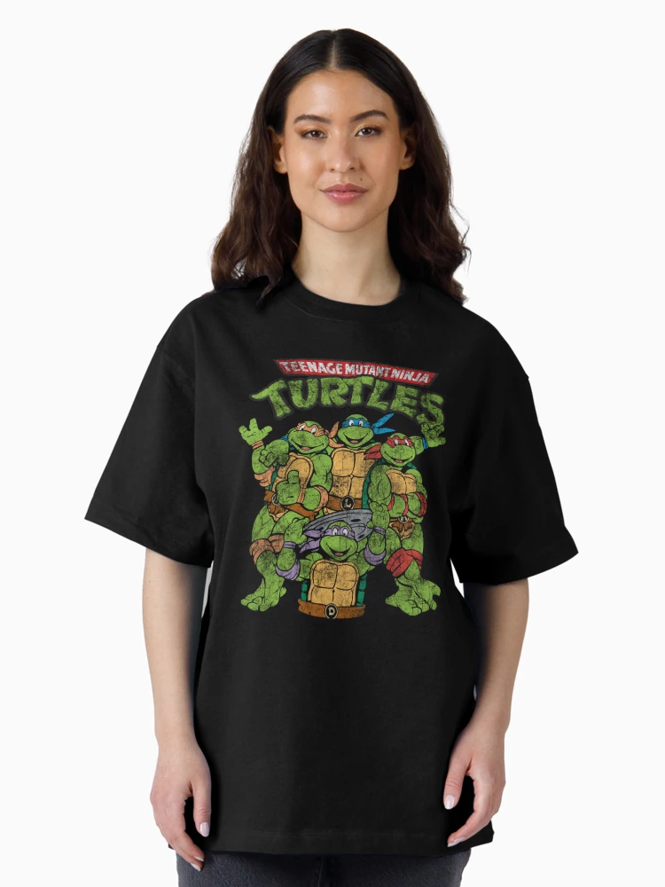 Thumbnail 3 of 7, Oversized T-Shirt, Teenage Mutant Ninja Turtles Classic Retro Logo designed and sold by FifthSun.