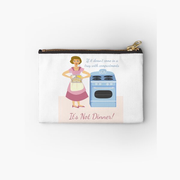 Item preview, Dinner Compartment Slogan Retro Housewife Cartoon designed and sold by mytshirtfort.