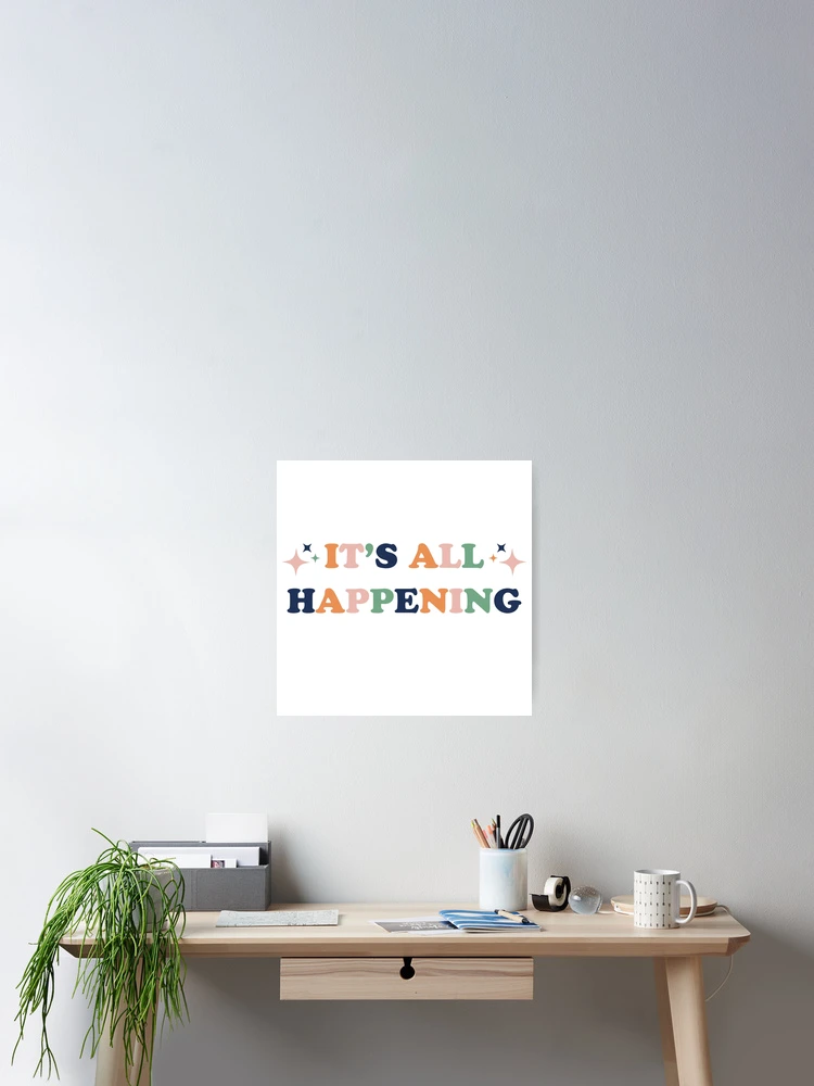 Aperçu 2 sur 3. Poster avec l'œuvre Ça se passe créée et vendue par artshapedbox.
