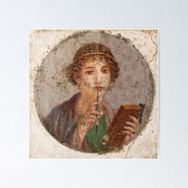 Item preview, Retrato de Safo, Pompeya (HD) designed and sold by star-burst.