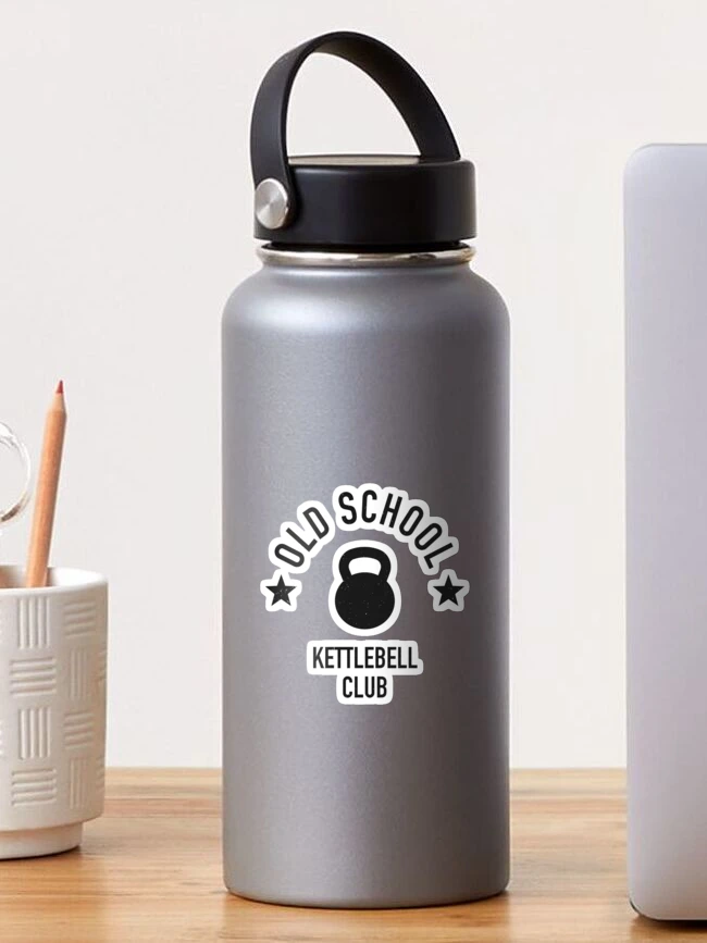 Thumbnail 1 of 3, Sticker, Old School Kettlebell Club designed and sold by TeeMonsters.