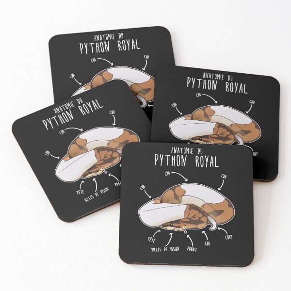 Aperçu de l'œuvre Anatomie Du Python Royal, Français Piebald Ball Python créée et vendue par Clara Hollins.