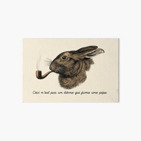 Artikelvorschau, "Das ist kein Hase, der eine Pfeife raucht." - Magritte Parodie entworfen und verkauft von Vertigo Creative.