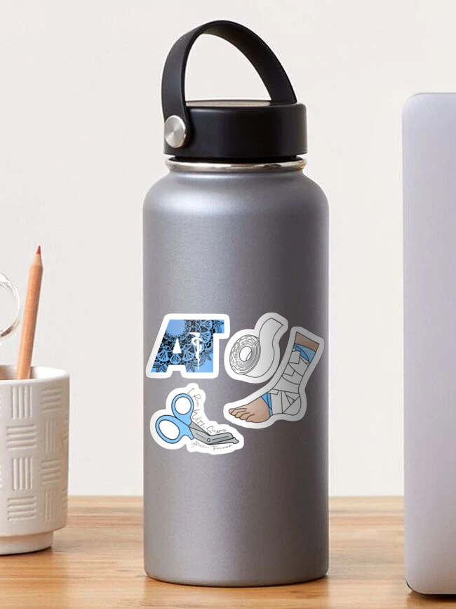 Thumbnail 1 of 3, Sticker, Light blue athletic training stickers designed and sold by Cyd-AT.