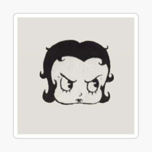 Item preview, coqueta betty boop dibujo de silueta en blanco y negro designed and sold by cupcakefemcel.