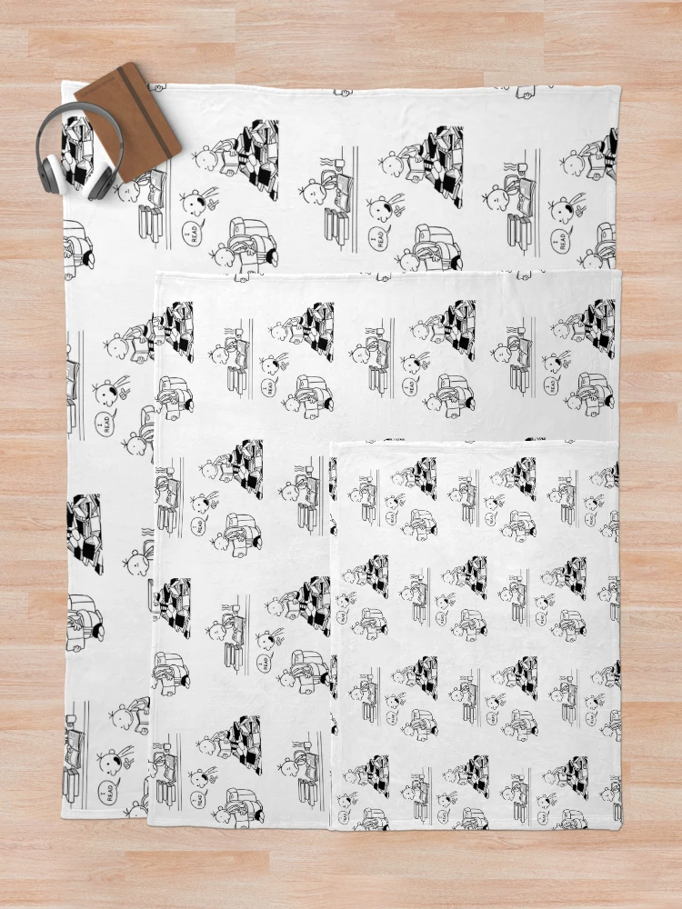 Thumbnail 5 of 6, Throw Blanket, WIMPY KID READING designed and sold by cheapfan.