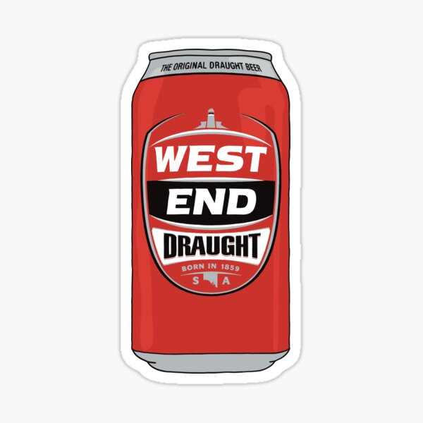 Item preview, Lata de barril del West End dibujada a mano designed and sold by Brews n Books.